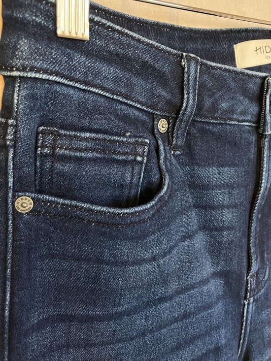 Hidden Los Angeles Clean Classic High Rise Straight Leg Blue Denim Jeans, Sz 28 - Picture 4 of 9